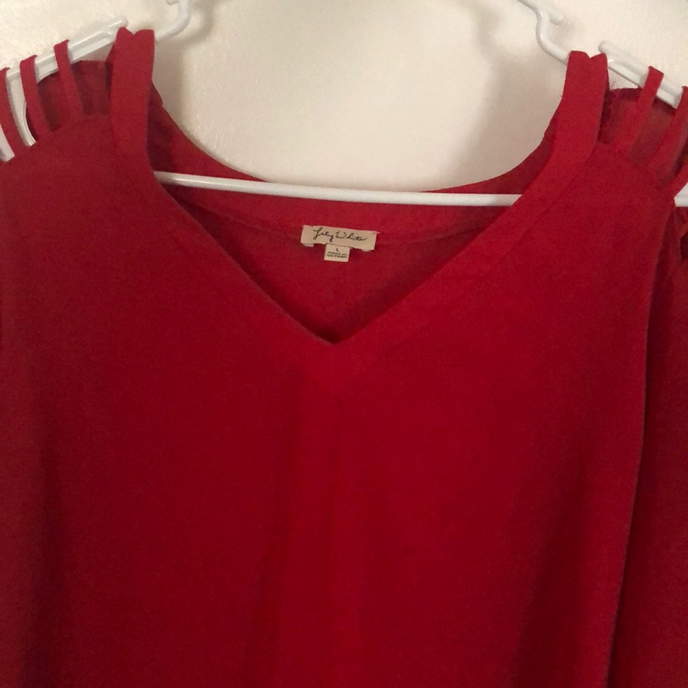 Red blouse